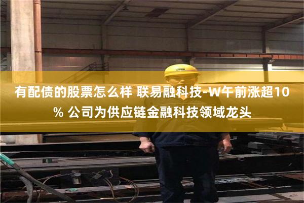 有配债的股票怎么样 联易融科技-W午前涨超10% 公司为供应链金融科技领域龙头