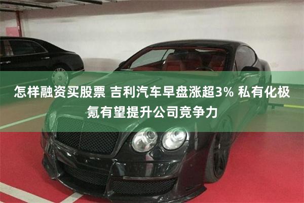 怎样融资买股票 吉利汽车早盘涨超3% 私有化极氪有望提升公司竞争力