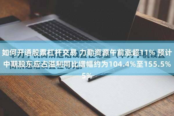 如何开通股票杠杆交易 力勤资源午前涨超11% 预计中期股东应占溢利同比增幅约为104.4%至155.5%