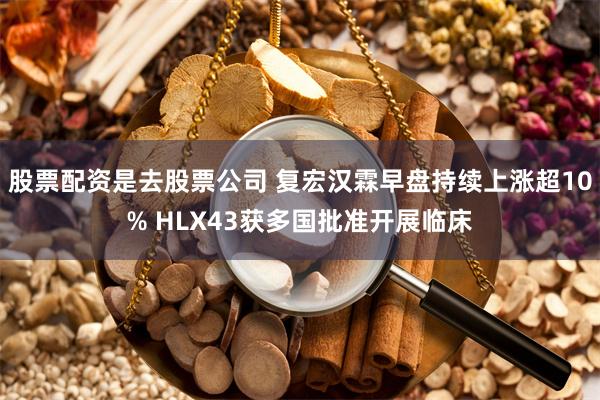 股票配资是去股票公司 复宏汉霖早盘持续上涨超10% HLX43获多国批准开展临床