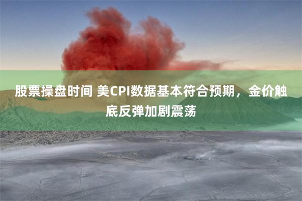 股票操盘时间 美CPI数据基本符合预期，金价触底反弹加剧震荡