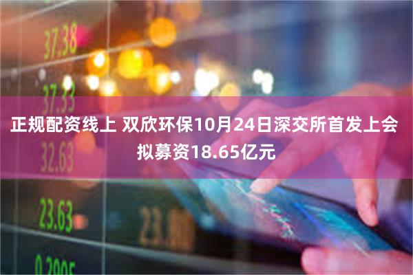 正规配资线上 双欣环保10月24日深交所首发上会 拟募资18.65亿元