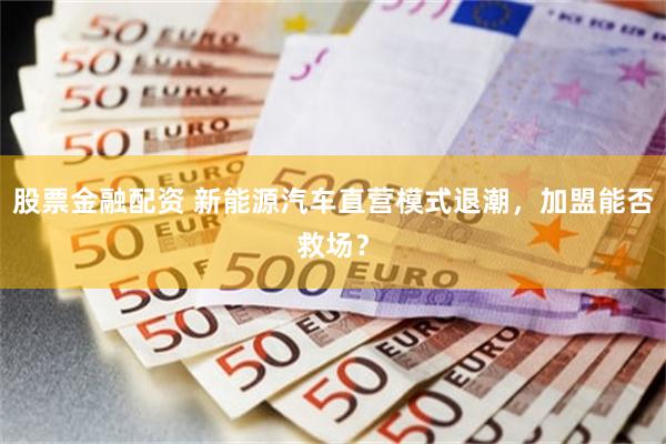股票金融配资 新能源汽车直营模式退潮，加盟能否救场？