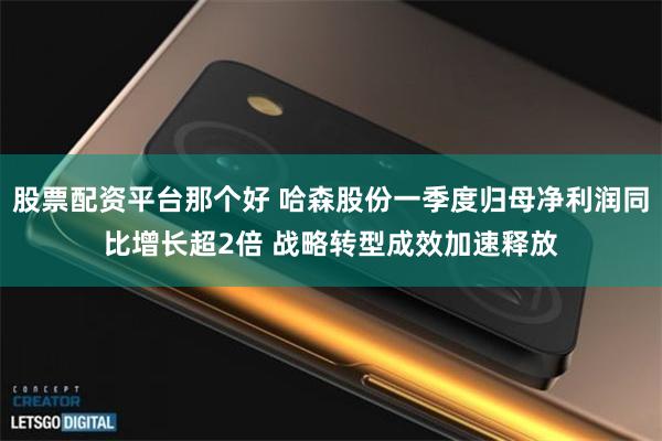 股票配资平台那个好 哈森股份一季度归母净利润同比增长超2倍 战略转型成效加速释放