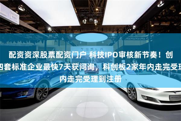 配资资深股票配资门户 科技IPO审核新节奏!创业板第四套标准企业最快7天获问询,科创板2家年内走完受理到注册