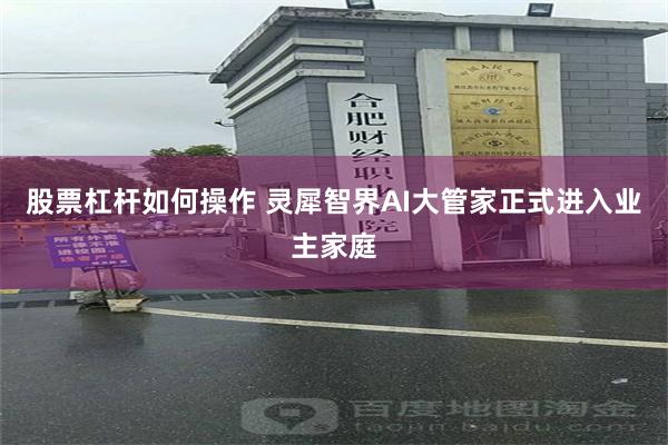 股票杠杆如何操作 灵犀智界AI大管家正式进入业主家庭